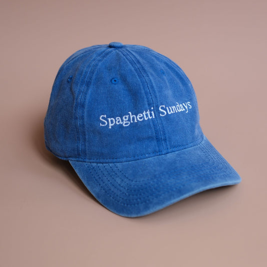 Spaghetti Sunday Cap: Bondi Blue