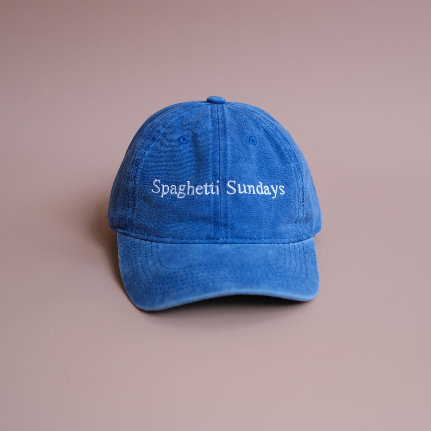 Spaghetti Sunday Cap: Bondi Blue
