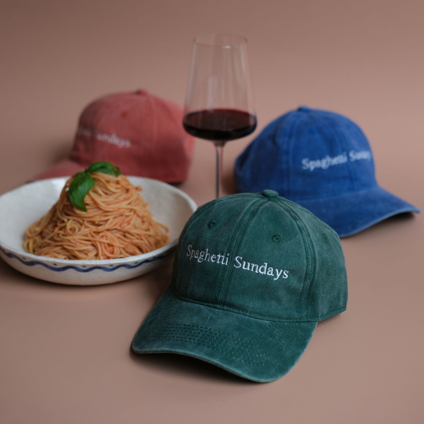 Spaghetti Sunday Cap: Pesto Green