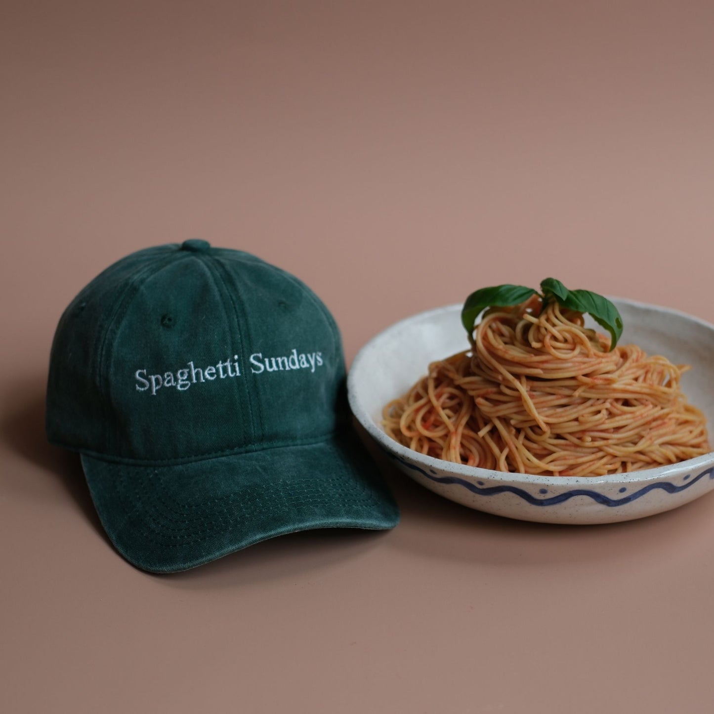 Spaghetti Sunday Cap: Pesto Green